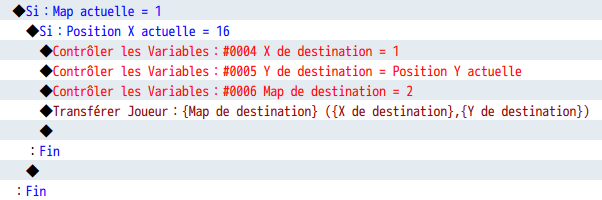 Commandes pour transfert